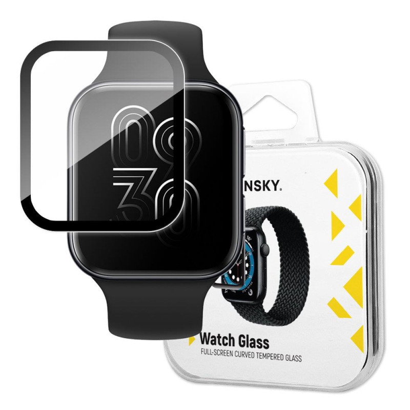 Wozinsky Watch Glass hibridinis stiklas, skirtas Oppo Watch 46 mm juodas