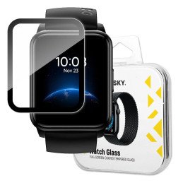 Wozinsky Watch Glass hibridinis stiklas, skirtas Realme Watch 2 juodas