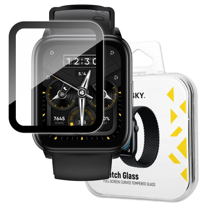 Wozinsky Watch Glass hibridinis stiklas, skirtas Realme Watch 2 Pro juodas