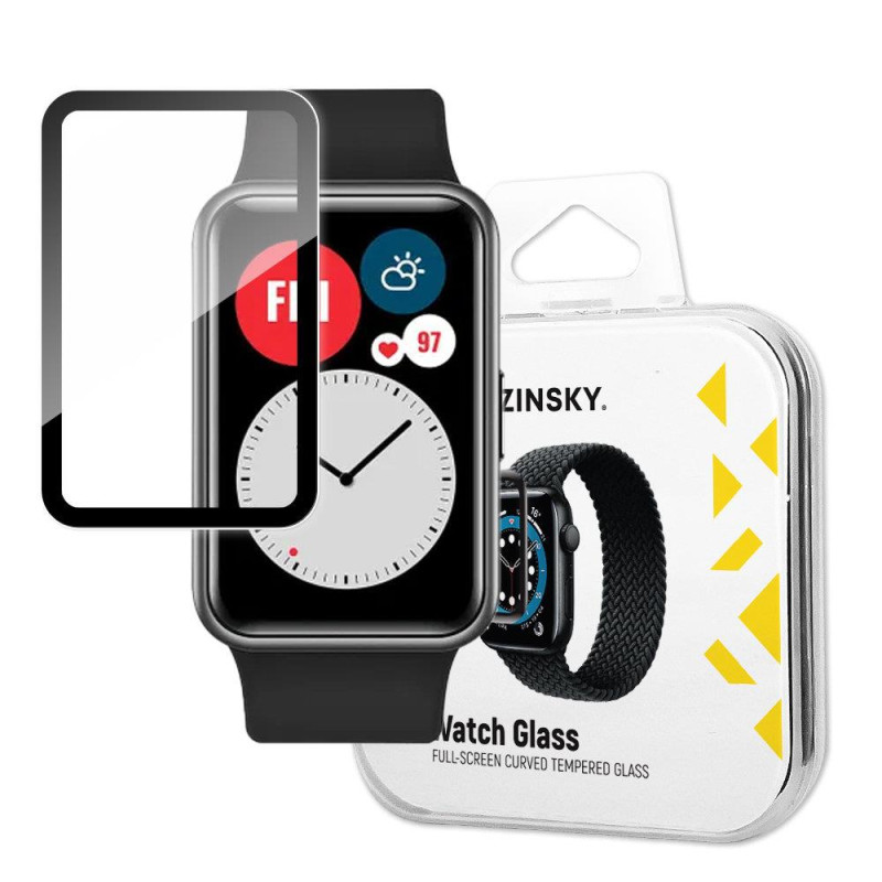 Wozinsky Watch Glass hibridinis stiklas, skirtas Huawei Watch Fit juodas