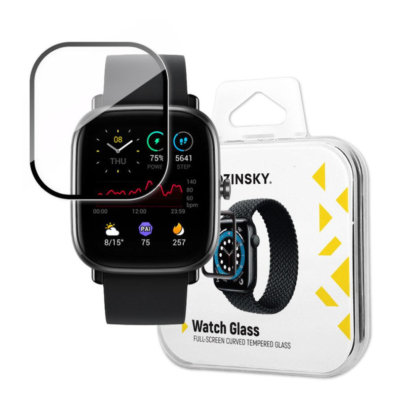Wozinsky Watch Glass hibridinis stiklas, skirtas Xiaomi Amazfit GTS 2 Mini juodas