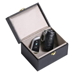 Apsaugos nuo vagystės dėžutė automobilio raktams Telefono radijo bangų blokavimo Faraday dėžutė Faraday Cage Black