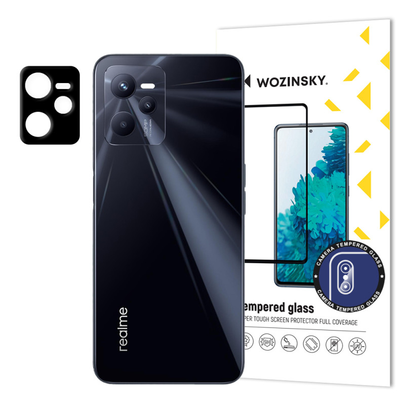 Wozinsky Full Camera Glass 9H grūdintas stiklas visai Realme C35 fotoaparato kamerai