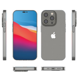 Ultra Clear 0,5 mm iPhone 14 Pro gelio dėklo dangtelis skaidrus