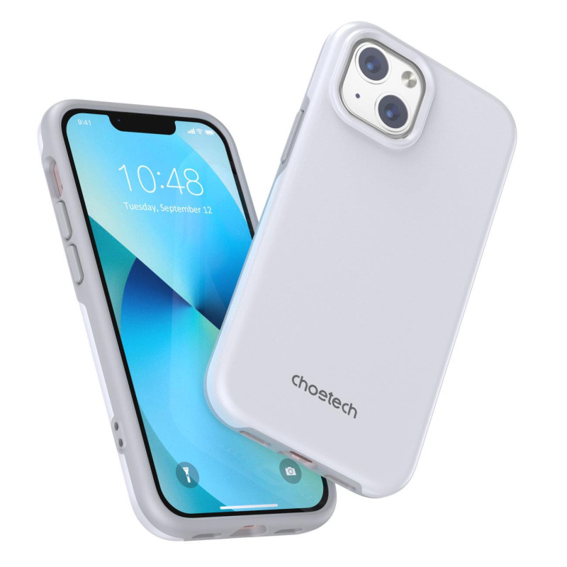 Choetech MFM apsaugos nuo kritimo dėklas, skirtas MagSafe, skirtas iPhone 13, baltas (PC0112-MFM-WH)