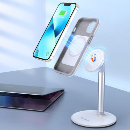 Choetech MFM apsaugos nuo kritimo dėklas, skirtas MagSafe, skirtas iPhone 13, baltas (PC0112-MFM-WH)