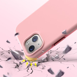 „Choetech MFM Anti-drop“ dėklas „Made For MagSafe“, skirtas iPhone 13 rožiniam dėklui (PC0112-MFM-PK)