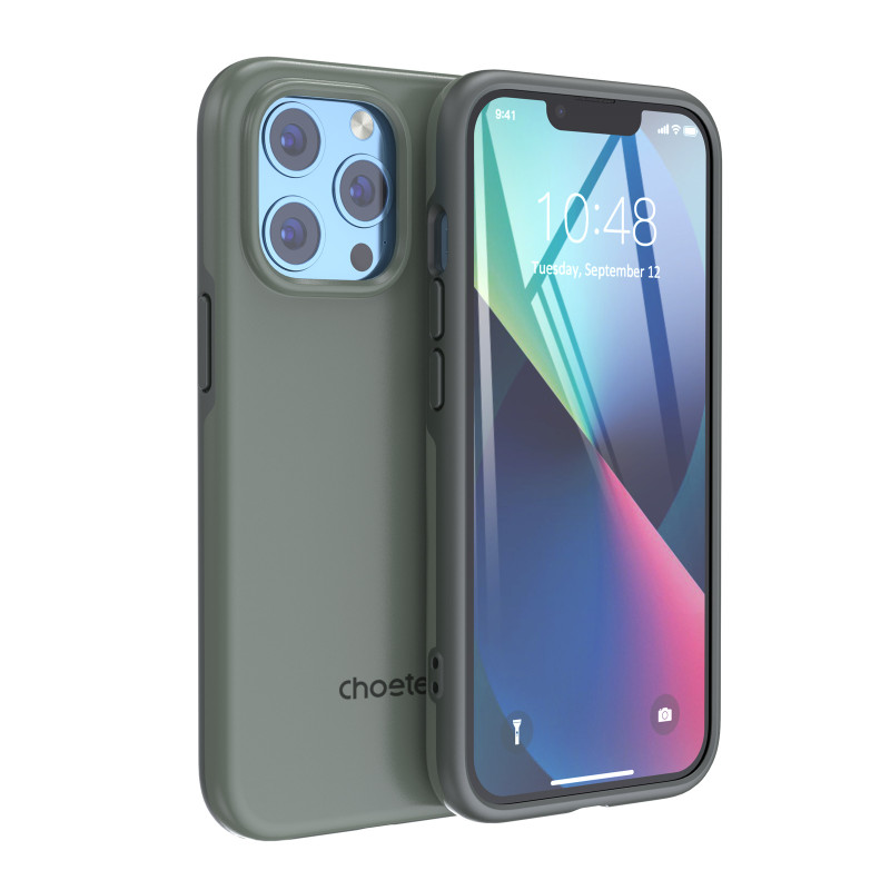 Choetech MFM apsaugos nuo kritimo dėklas Made For MagSafe dėklas iPhone 13 Pro žalias (PC0113-MFM-GN)