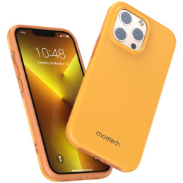 Choetech MFM Anti-drop dėklo dangtelis iPhone 13 Pro Max oranžinis (PC0114-MFM-YE)