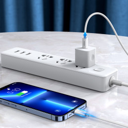 Joyroom S-M430 Lightning / USB-C MFi PD laidas 27W 3A 1,2m - baltas