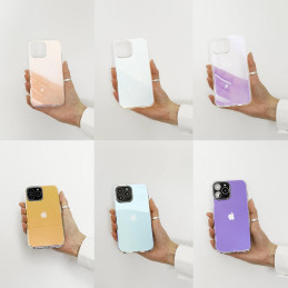 Aurora Case dėklas, skirtas iPhone 12 Pro Max neoninio gelio dangtelis auksinis