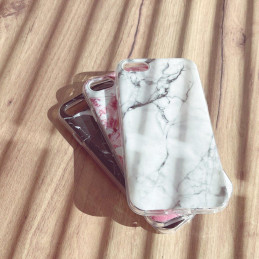 Wozinsky Marble gelio dėklas marmurinis dangtelis iPhone 12 Pro Max rožinis