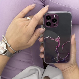 Marmurinis dėklas, skirtas Xiaomi Redmi Note 11, gelinis dangtelis, marmuro ruda