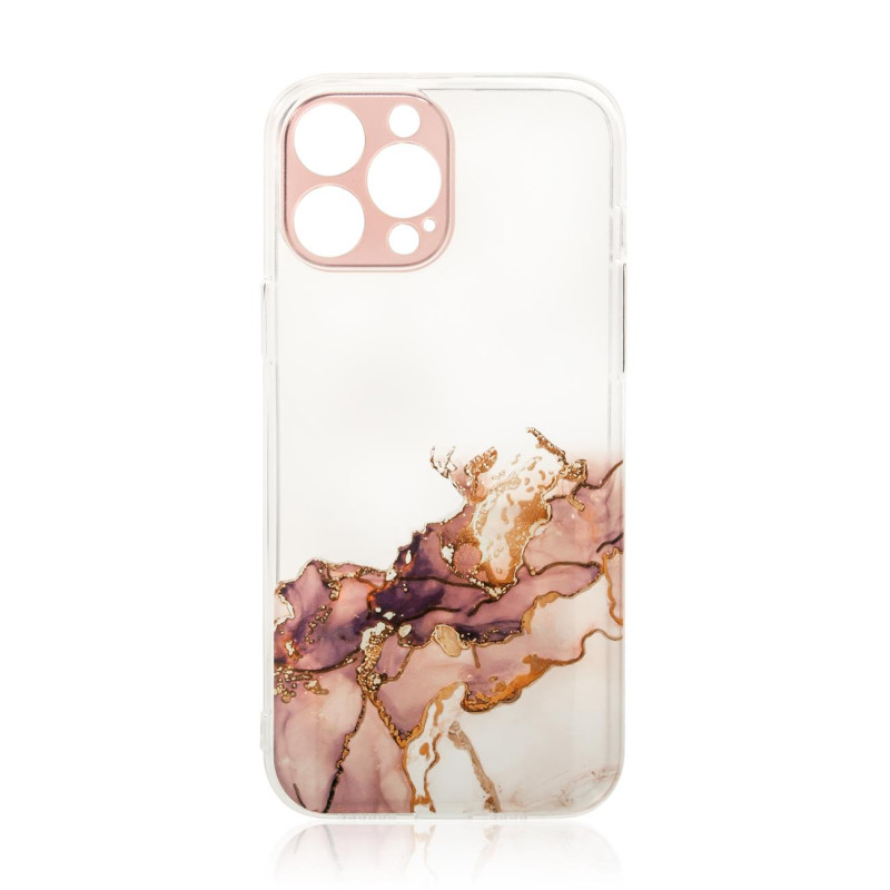Marble Case dėklas, skirtas Xiaomi Redmi Note 11 Pro, gelinis dangtelis, marmuro ruda