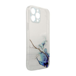 Marble Case dėklas, skirtas Xiaomi Redmi Note 11, gelinis dangtelis, marmurinis mėlynas