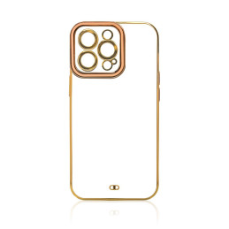 Fashion Case dėklas, skirtas Samsung Galaxy A12 5G gelio dangtelis su auksiniu rėmeliu