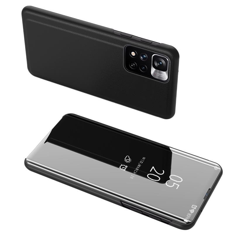 Clear View Case atverčiamas dangtelis, skirtas Realme 9 Pro + (9 Pro Plus) juodas