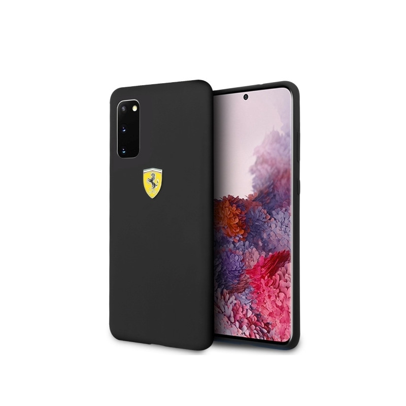 Ferrari silikoninis dėklas Samsung Galaxy S20 - juodas