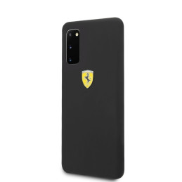 Ferrari silikoninis dėklas Samsung Galaxy S20 - juodas