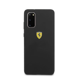 Ferrari silikoninis dėklas Samsung Galaxy S20 - juodas