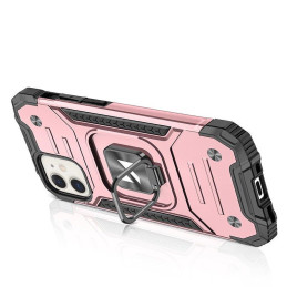 Wozinsky Ring Armor dėklas iPhone 14 šarvuoto dangtelio magnetiniam laikikliui žiedas auksinis