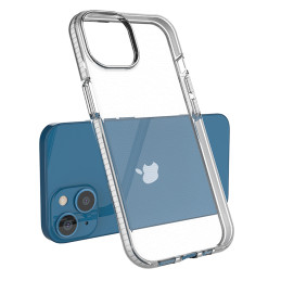 Spring Case iPhone 14 dėklas, silikoninis dangtelis su rėmeliu, šviesiai mėlynas