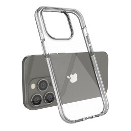 Spring Case iPhone 14 Pro dėklas, silikoninis dangtelis su rėmeliu, šviesiai rožinis