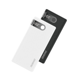 Dudao Powerbank 10000 mAh 2x USB / USB Type C / micro USB 2 A su LED ekranu balta spalva (K9Pro-01)