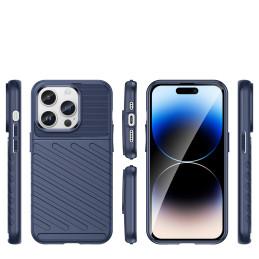 Thunder Case iPhone 14 Pro dėklas, šarvuotas dangtelis, mėlynas