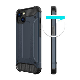 Hybrid Armor dėklas iPhone 14 šarvuotas hibridinis dangtelis juodas