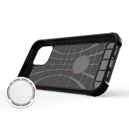 Hybrid Armor dėklas iPhone 14 šarvuotas hibridinis dangtelis juodas