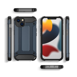 Hybrid Armor dėklas iPhone 14 Plus, šarvuotas hibridinis dangtelis, mėlynas