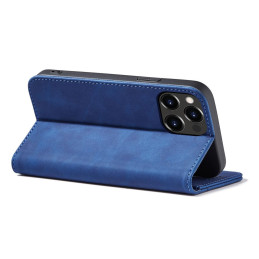 Magnet Fancy Case iPhone 14 dėklo dangtelis su atvartu, mėlynas piniginės stovas