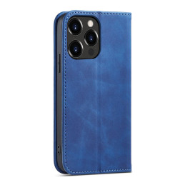 Magnetinis Fancy Case iPhone 14 Pro dėklo dangtelis su atvartu, mėlynas piniginės stovas