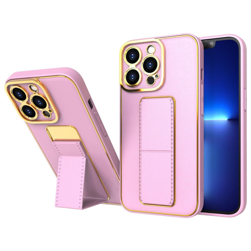 Naujas Kickstand Case dėklas, skirtas Samsung Galaxy A12 5G su rausvu stovu