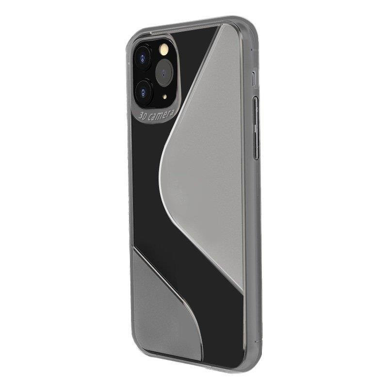 S-Case lankstus dėklo dangtelis Huawei P40 Lite E juodas