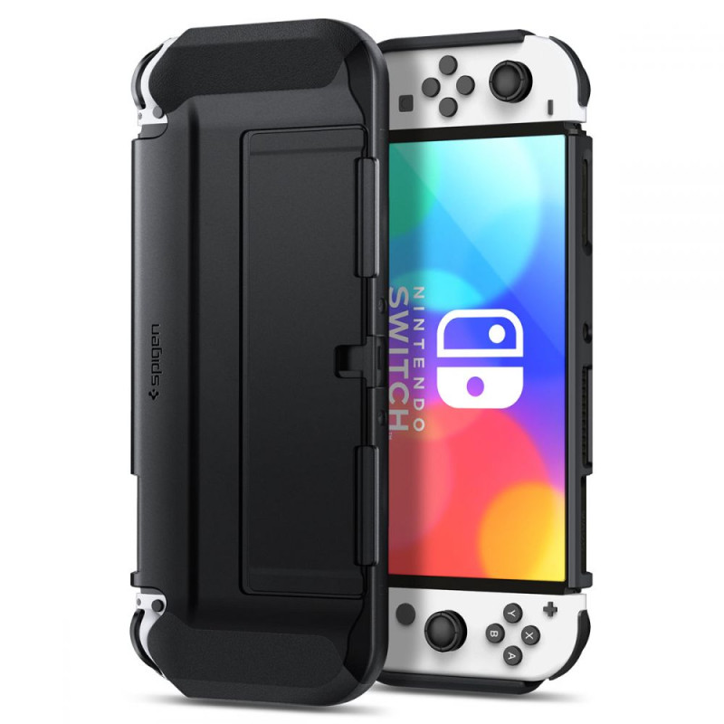 Spigen Thin Fit dėklas, skirtas Nintendo Switch OLED - juodas