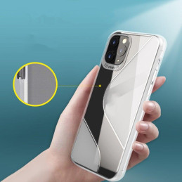 S-Case lankstus dėklo dangtelis Huawei P40 Lite E juodas