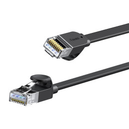 „Baseus Speed Six“ plokščias RJ45 tinklo kabelis 1000Mbps 2m juodas (WKJS000101)