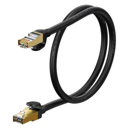 „Baseus Speed Seven“ greitas RJ45 tinklo kabelis 10 Gbps 0,5 m juodas (WKJS010001)