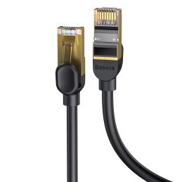 „Baseus Speed Seven“ greitas RJ45 tinklo kabelis 10 Gbps 0,5 m juodas (WKJS010001)