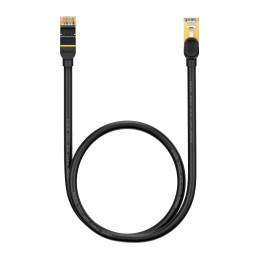 „Baseus Speed Seven“ greitas RJ45 tinklo kabelis 10 Gbps 0,5 m juodas (WKJS010001)