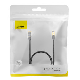 „Baseus Speed Seven“ greitas RJ45 tinklo kabelis 10 Gbps 0,5 m juodas (WKJS010001)