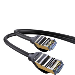 „Baseus Speed Seven“ greitas RJ45 tinklo kabelis 10 Gbps 1,5 m juodas (WKJS010201)