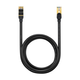 Baseus Speed Seven greitas RJ45 tinklo kabelis 10Gbps 2m juodas (WKJS010301)
