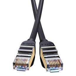 Baseus Speed Seven greitas RJ45 10Gbps tinklo kabelis 3m juodas (WKJS010401)