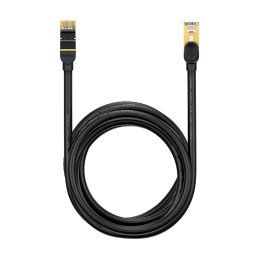 Baseus Speed Seven greitas RJ45 tinklo kabelis 10Gbps 5m juodas (WKJS010501)
