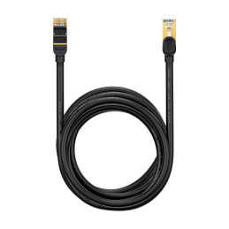 Baseus Speed Seven greitas RJ45 10Gbps tinklo kabelis 8m juodas (WKJS010601)