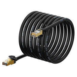 Baseus Speed Seven greitas RJ45 10Gbps tinklo kabelis 10m juodas (WKJS010701)