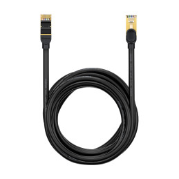 Baseus Speed Seven greitas RJ45 tinklo kabelis 10Gbps 15m juodas (WKJS010801)